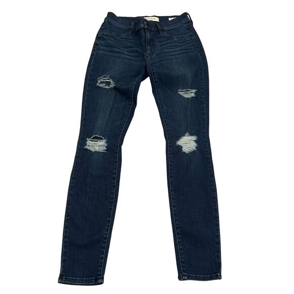 PacSun LA Jeggings Stretch Distressed Dark Blues Jeans Size 26 - Picture 1 of 10
